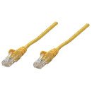 Intellinet Câble patch réseau Cat6A, 0,25 m, jaune, cuivre, S/FTP, LSOH/LSZH, PVC, RJ45, contacts plaqués or, anti-accroc, avec manchon, garantie à vie