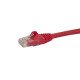 StarTech.com Câble réseau Cat6 UTP sans crochet de 50 cm - Rouge