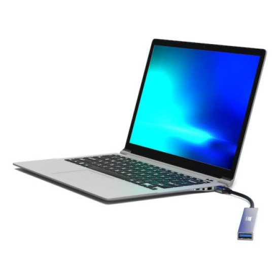 Port Designs 900163 hub & concentrateur USB Type-C 5000 Mbit/s Argent