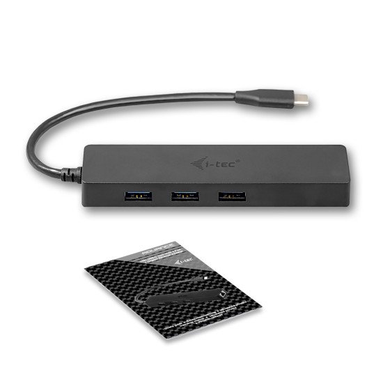 i-tec Advance USB-C Slim Passive HUB 3 Port + Gigabit Ethernet Adapter