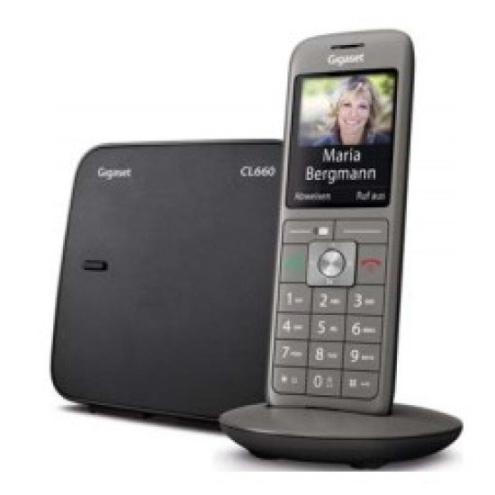 Gigaset CL 660 Téléphone DECT Anthracite, Noir