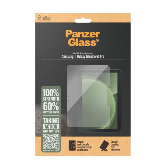 PanzerGlass ® Screen Protector Samsung Galaxy Tab Active5 Pro | Ultra-Wide Fit Protection d'écran transparent 1 pièce(s)