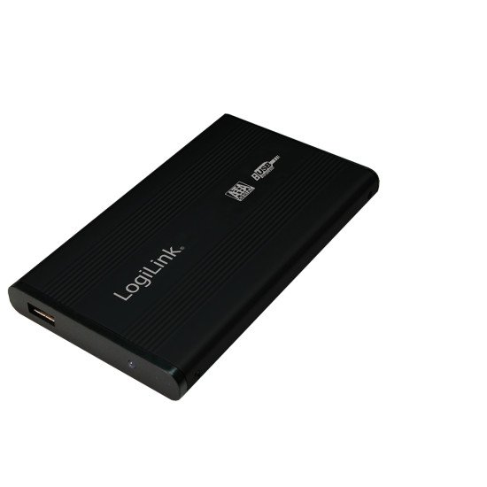 LogiLink UA0041B Boîtier de disques de stockage 2.5" Noir Alimenté par port USB