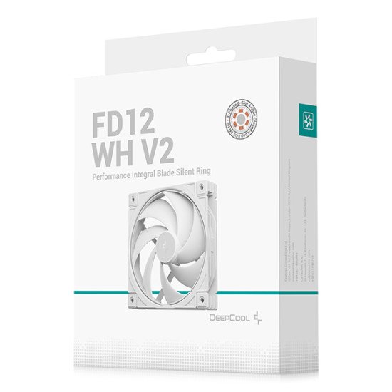 DeepCool FD12 WH V2 Boitier PC Ventilateur 12 cm Blanc 1 pièce(s)