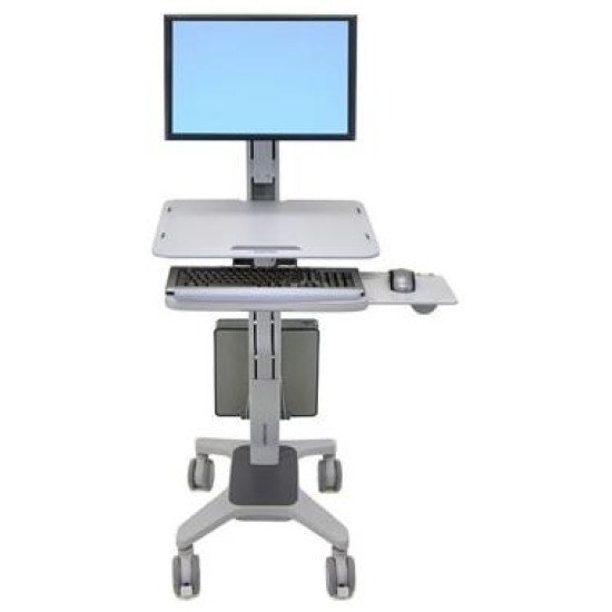 Ergotron WorkFit C-Mod, Single Display Sit-Stand Workstation support écran 27"