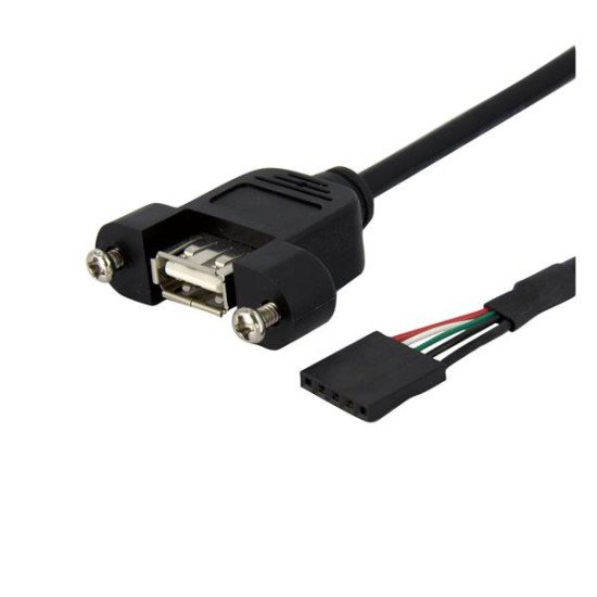 StarTech.com Câble Adaptateur USB 2.0 Header Carte Mère Interne vers Externe - Montable sur Boîtier