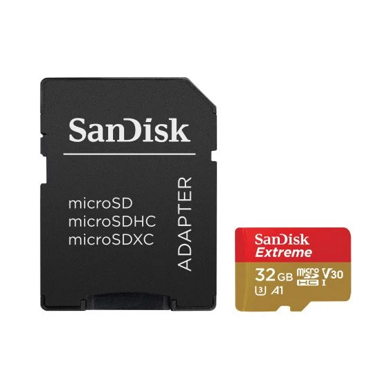 Sandisk Extreme mémoire flash 32 Go MicroSDHC Classe 10 UHS-I Sandisk Extreme mémoire flash 32 Go MicroSDHC Classe 10 UHS-I