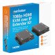 Manhattan Kit d'extension KVM HDMI 1080p sur IP, étend le signal 1080p@60 Hz jusqu'à 120 m via câble Ethernet Cat6 ou réseau IP, émetteur et récepteur, ports USB-A pour PC, souris et clavier, noir, garantie de 3 ans