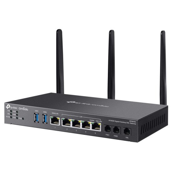 TP-Link Omada DR3220v-4G routeur sans fil Gigabit Ethernet Bi-bande (2,4 GHz / 5 GHz) Noir