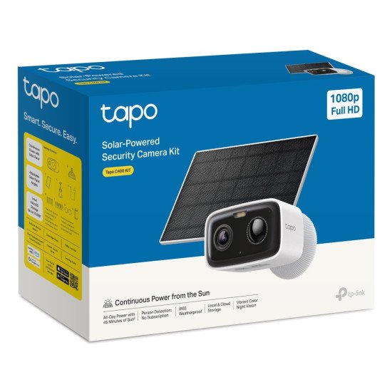 TP-Link Tapo C400 KIT Boîte Caméra de sécurité IP Extérieure 1920 x 1080 pixels Mur