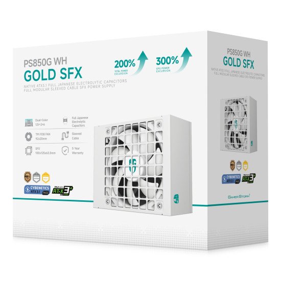 Gamer Storm PS850G WH unité d'alimentation d'énergie 850 W 20+4 pin ATX ATX Blanc