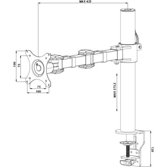 iiyama DS1001C-B1 support d'écran plat Pince 30"