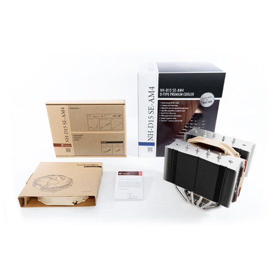 Noctua NH-D15 SE-AM4 Ventirad Beige, Marron, Acier inoxydable