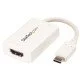 StarTech.com Adaptateur vidéo USB-C vers HDMI avec USB Power Delivery - M/F - 4K 60 Hz - Blanc StarTech.com Adaptateur vidéo USB-C vers HDMI avec USB Power Delivery - M/F - 4K 60 Hz - Blanc
