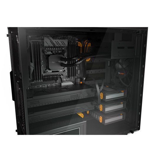 be quiet! Pure Base 600 Boitier PC Noir, Orange