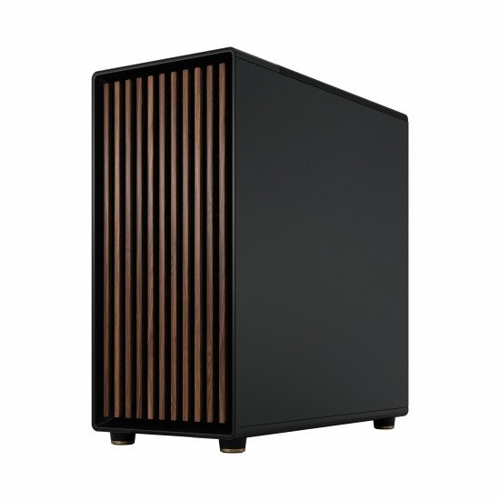 Fractal Design FD-C-NOR1X-02 unité centrale Midi Tower Noir, Charbon de bois