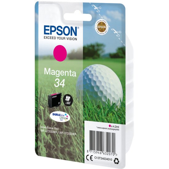 Epson Singlepack Magenta 34 DURABrite Ultra Ink