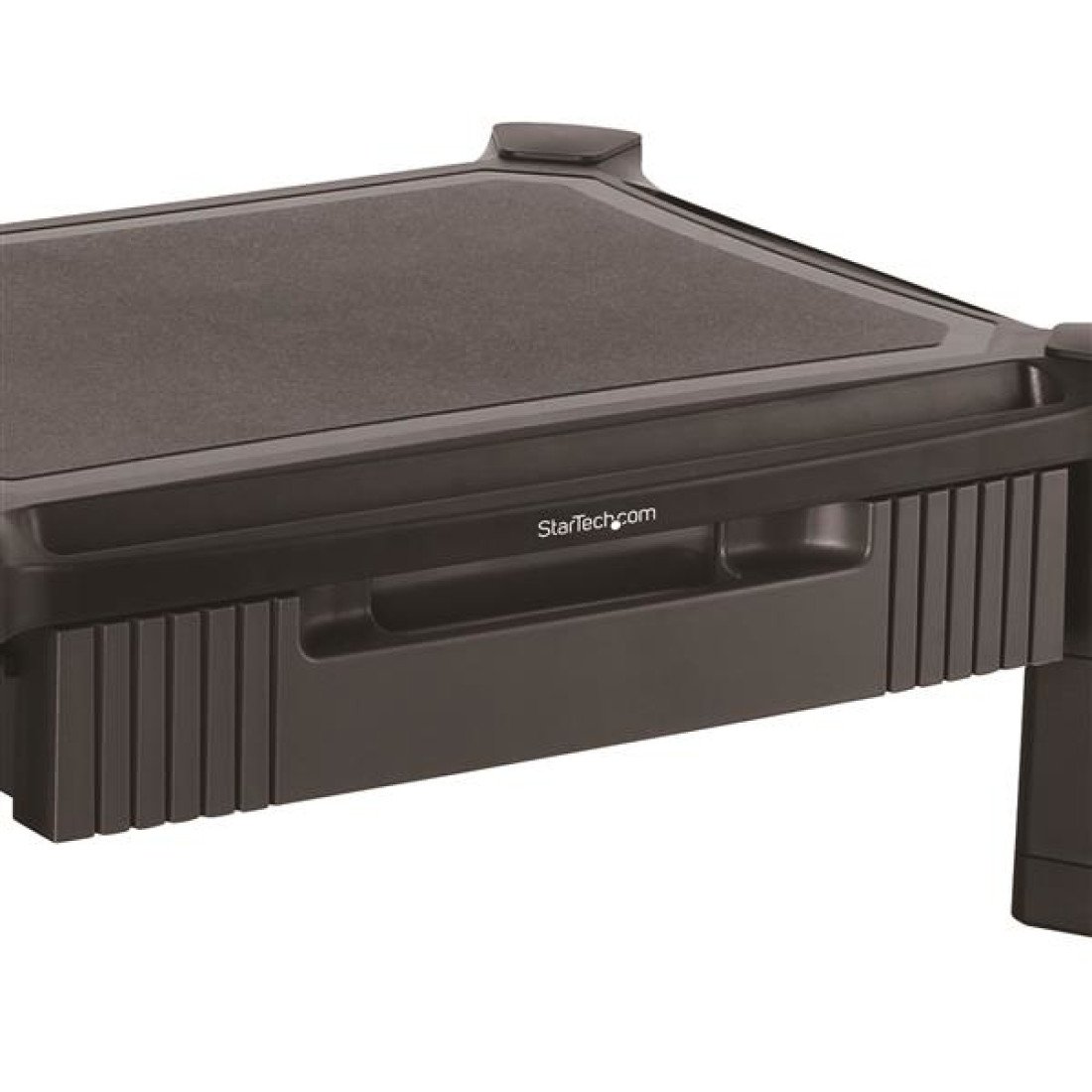 Support D'écran Avec Tiroir A4 – Hauteur Réglable 6 Ou 9 Cm – Pour écrans Jusqu'à 32" Et 10 Kg – Stable, Antidérapant