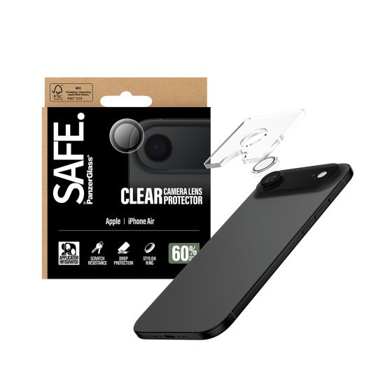 PanzerGlass SAFE. by ® Camera Lens Protector Transparent iPhone Air Protection d'écran transparent Apple 1 pièce(s)