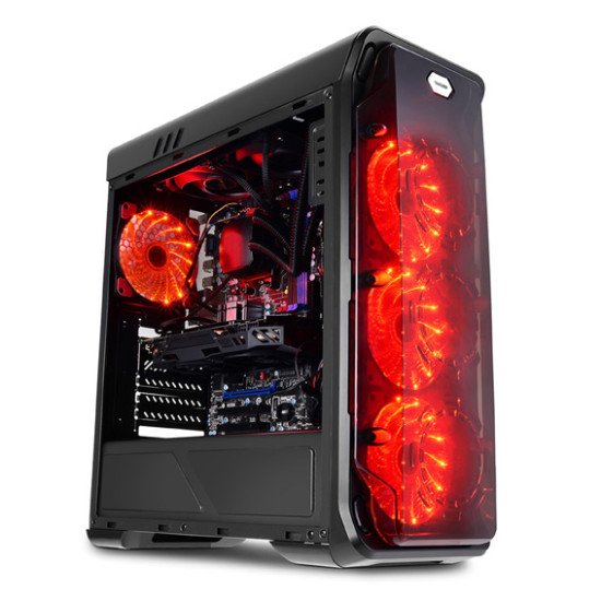 LC-Power Gaming 988B - Red Typhoon Boitier PC Noir