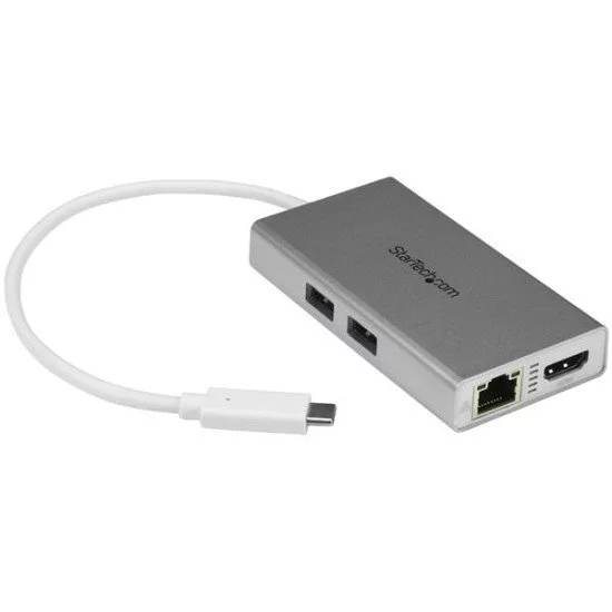 StarTech.com Adaptateur multiport USB-C pour ordinateur portable HDMI 4K - GbE - USB 3.0 StarTech.com Adaptateur multiport USB-C pour ordinateur portable HDMI 4K - GbE - USB 3.0