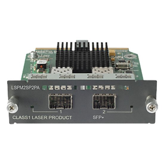 HPE FlexNetwork 5500/5120 2-port 10GbE SFP+ module de commutation réseau 10 Gigabit Ethernet HPE FlexNetwork 5500/5120 2-port 10GbE SFP+ module de commutation réseau 10 Gigabit Ethernet