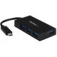 StarTech.com Hub USB 3.0 à 4 ports - USB-C vers 4x USB-A - Adaptateur d'alimentation inclus StarTech.com Hub USB 3.0 à 4 ports - USB-C vers 4x USB-A - Adaptateur d'alimentation inclus