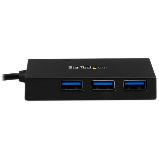 StarTech.com Hub USB 3.0 à 4 ports - USB-C vers 4x USB-A - Adaptateur d'alimentation inclus