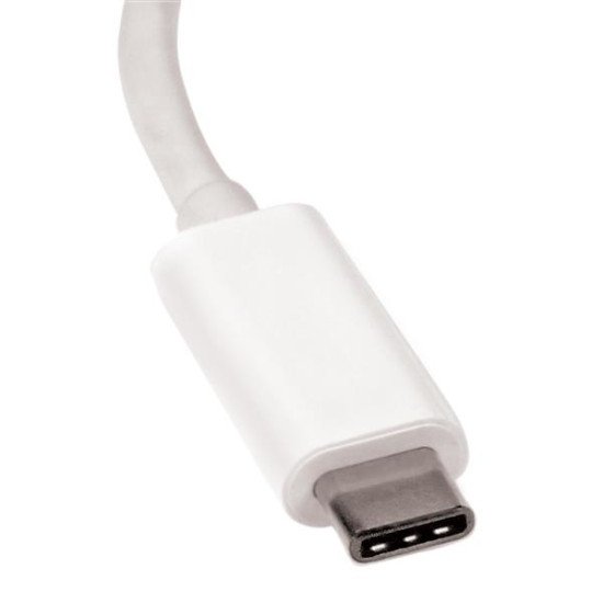 StarTech.com Adaptateur vidéo USB-C vers DisplayPort - M/F - 4K 60 Hz - Blanc