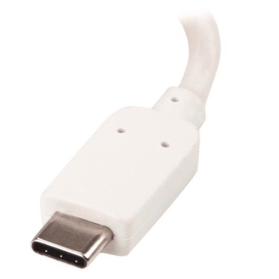 StarTech.com Adaptateur vidéo USB-C vers VGA avec USB Power Delivery 60 W - Blanc