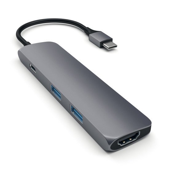 Satechi ST-CMAM hub & concentrateur USB 3.2 Gen 1 (3.1 Gen 1) Type-C 5000 Mbit/s Gris