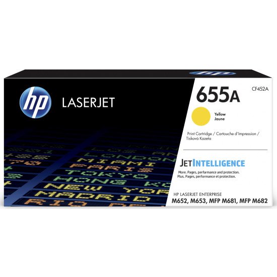 HP 655A Toner Original Jaune 1 pièce(s)