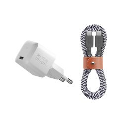 Native Union FAST30-CC-WHZEB-EU chargeur d'appareils mobiles Ordinateur portable, Smartphone, Tablette Blanc Secteur Charge rapide Intérieure