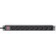 Intellinet Unité de distribution d'alimentation (PDU) 19" 1U à 9 prises EU, avec interrupteur marche/arrêt, montage horizontal, 16 A, prises EU CEE 7/3, câble d'alimentation 2 m, sortie, montage en rack, garantie trois ans