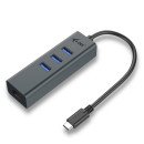 i-tec Metal Concentrateur Ethernet HUB USB-C avec 3 ports + Adaptateur Gigabit Ethernet i-tec Metal Concentrateur Ethernet HUB USB-C avec 3 ports + Adaptateur Gigabit Ethernet