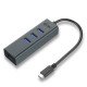 i-tec Metal Concentrateur Ethernet HUB USB-C avec 3 ports + Adaptateur Gigabit Ethernet