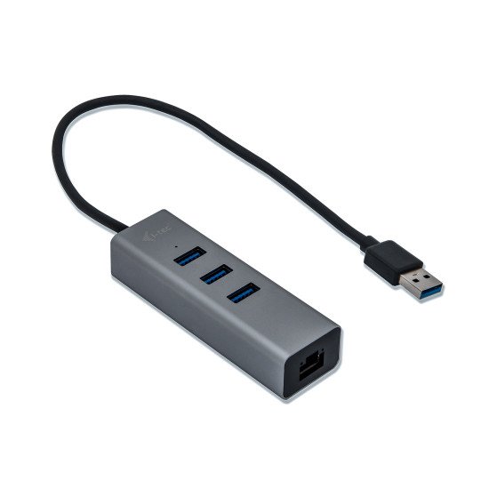 i-tec Metal Concentrateur Ethernet HUB USB 3.0