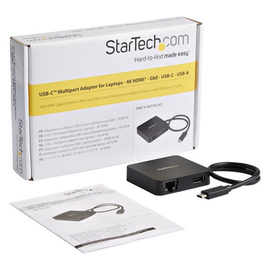 StarTech.com DKT30CHD station d'accueil USB 3.0 (3.1 Gen 1) Type-C