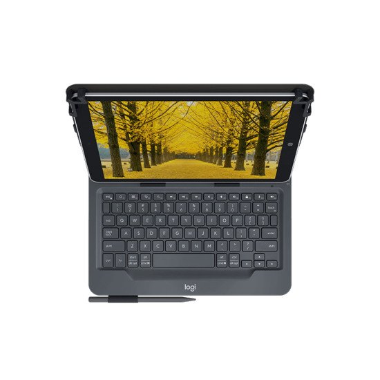 Logitech Universal Folio clavier pour téléphones portables QWERTZ Suisse Noir Bluetooth