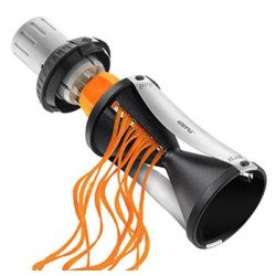 GEFU Spirelli 2.0 trancheuse Manuel Noir, Argent Plastique, Acier inoxydable