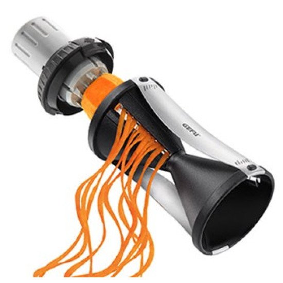 GEFU Spirelli 2.0 trancheuse Manuel Noir, Argent Plastique, Acier inoxydable GEFU Spirelli 2.0 trancheuse Manuel Noir, Argent Plastique, Acier inoxydable