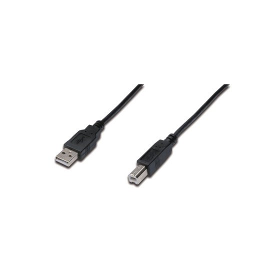 Digitus DB-300105-050-S câble USB 5 m USB 2.0 USB A USB B Noir