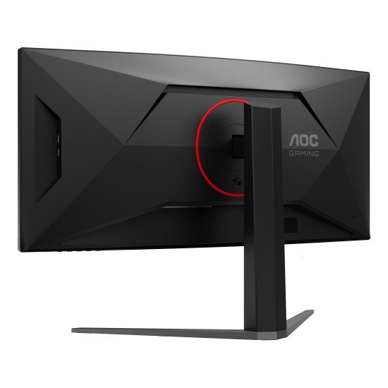 AOC G4 CU34G4ZCA écran PC 86,4 cm (34") 3440 x 1440 pixels Wide Quad HD Noir, Rouge
