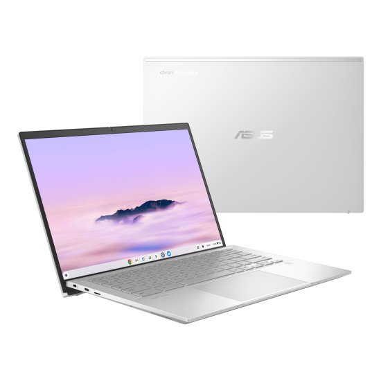 ASUS Chromebook Plus Enterprise CB54 CB5403CMA-QM0984 Intel Core Ultra 5 115U 35,6 cm (14") Écran tactile WQXGA 16 Go LPDDR5x-SDRAM 128 Go SSD Wi-Fi 6E (802.11ax) ChromeOS US International Argent