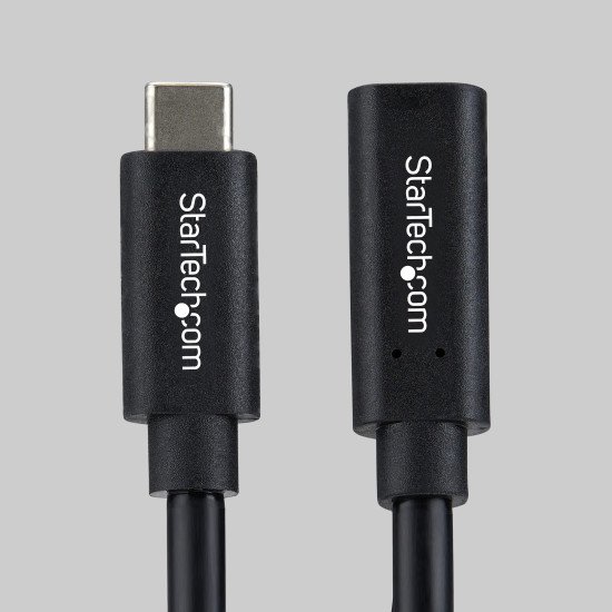 StarTech.com Câble Prolongateur USB4 de 60cm, 40Gbps, Compatible Thunderbolt 4, Charge 240W, 8K 60Hz/4K 240Hz, USB-C Mâle vers Femelle