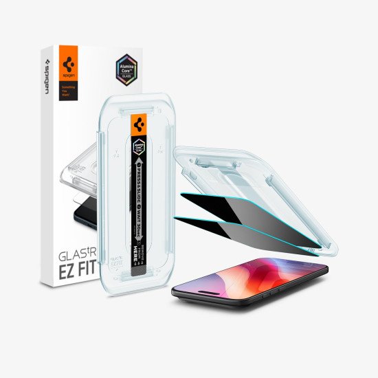 Spigen Glas.tR EZ Fit Privacy Protection de l'écran contre les regards indiscrets Apple 2 pièce(s)