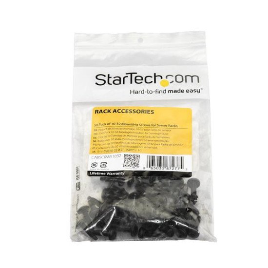 StarTech.com Vis 10-32 pour rack serveur - Paquet de 50