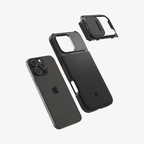Spigen Optik Armor (MagFit) coque de protection pour téléphones portables 17,5 cm (6.9") Housse Noir Spigen Optik Armor (MagFit) coque de protection pour téléphones portables 17,5 cm (6.9") Housse Noir