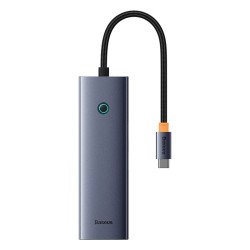 Baseus ULTRAJOY 7 İN 1 MULTİFONKSİYONEL HUB ADAPTÖR-UZAY GRİ station d'accueil Avec fil E-Port