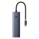 Baseus ULTRAJOY 7 İN 1 MULTİFONKSİYONEL HUB ADAPTÖR-UZAY GRİ station d'accueil Avec fil E-Port Baseus ULTRAJOY 7 İN 1 MULTİFONKSİYONEL HUB ADAPTÖR-UZAY GRİ station d'accueil Avec fil E-Port